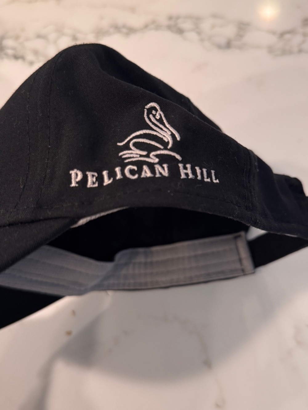 Pelican Hill Black Embroidered golf  Cap